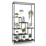 RELAX4LIFE Pflanzenständer mit 6 Ebenen Dachregal, 180cm Blumenregal...
