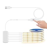 LRGBST 6 Pcs 1M Warmweiß Schrank COB LED Streifen, 5V USB Dimmable...