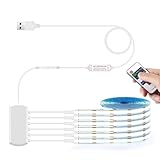 LRGBST 5V USB COB LED Streifen, 6 Rollen 1M Weiß COB LED Strip Light...