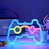 Gpurplebud Gaming Neon Schild, Gamer LED Neonlicht USB und Batterie...