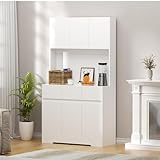 EUNEWR Küchenschrank mit Arbeitsplatte, Buffetschrank mit...