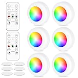 Behogan LED Unterbauleuchte: 6 Stück Batterie Schrankbeleuchtung,...