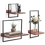 Generisch 3er Set Wandregale aus Holz - Schwebende Regale Quadratisch...