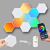 10pcs LED Hexagon Gaming Panel Wand, Sechseck Led Panel Beleuchtung...