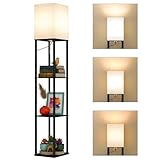 GOKHOMX Bibliothek Regal mit 3 Ebenen, Bücherregal,...