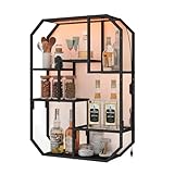 YU YUSING Gaming Schwebende Regale mit RGB 7 Farben LED, Horizontal...