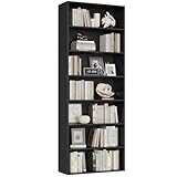 FirFurd Bücherregal, Regal mit 7 Fächern, Bücherschrank,...