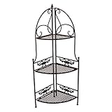 PrimoLiving Metall Garten Regal - Pflanzen Blumen Eckregal aus Metall...