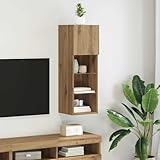 ZfiPhranillus Moderner Wand TV-Schrank Artisan Eiche 30,5x30x90 cm LED...