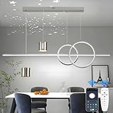 Qiaomao LED Pendelleuchte Esstisch Hängelampe Wohnzimmer Modern 49W...