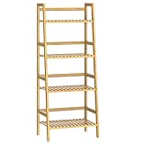 Casaria® Badregal Standregal Bambus 4 Böden 48x32x123cm Groß...