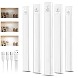 daphomeu 5 Stück wiederaufladbare Unterbauleuchte Küche led, 30cm...