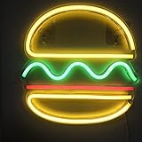 Burger Neonlicht LED Schild Beleuchtung Leuchtreklame Hamburger...