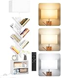 OUTONLIFE Bücherregal Baumform Holz mit Licht, Standregal 9 Ebenen...