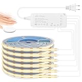 Lichaser COB LED Streifen 3M, 6 Rollen 12V Akustikpaneele LED Strip...