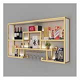 Smart Home, Barregal mit LED-Beleuchtung und Weinflaschen-/Glasregal...