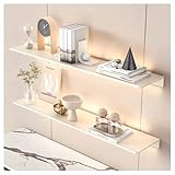 LXHELIVERY 2 Stück LED-Wandregal, Schwebendes Displayregal Mit...