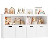 FOREHILL Kinderregal mit Boxen auf Rollen, Spielzeug Aufbewahrung...