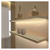 Artiz Schwimmende Regale Mit LED Leuchten, Wandmontiertes Display...