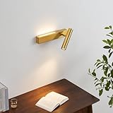 Kosilum – Wandleuchte Messing Kopfteil Leselampe rechts – Lodvi...