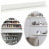 LS-LebenStil Holz Wandregal Wandboard Eksjö 58cm Weiß Deko Regal...