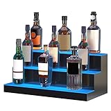 VEVOR Barregal Weinregal, LED-beleuchtetes Hausbarregal mit...