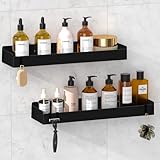 Wisfame Duschregal Ohne Bohren 2 Stück, 40CM Duschablage mit Großer...