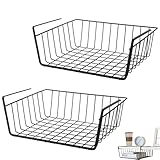 UQMIQURA 2 Stück Metall Hängekorb Aufbewahrungskorb, Unterregal...