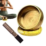 Klangschale | Klangbad aus Nepal Messing mit reinem Ton, Schlafhilfe,...