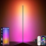 GIPOYENT Corner Floor Light, RGB LED Corner Lamp with Music Sync,...