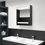 LED Bad Spiegelschrank Schrank mit Beleuchtung Spiegel, Wandschrank...