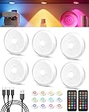 RGB Vitrinenbeleuchtung LED Kabellos mit Fernbedienung, 13 Farbig...