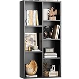 iSunirm Bücherschrank, Bücherregal, mit 7 Fächern, Büroregal,...