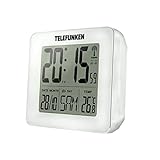 TELEFUNKEN Wecker Funkwecker digital LCD DCF mit Thermometer...