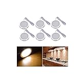 Midore LED Schrankbeleuchtung Unterbauleuchte 6er Set 15W...
