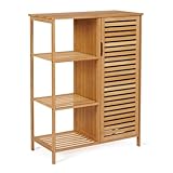 IDMarket - BEA Bambus Aufbewahrungsmöbel Badezimmer 3 Regale mit...