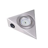OSALADI Dreieckige Unterbauleuchte Aus Edelstahl 13x13cm LED...
