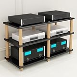 YUGXTH Audio Rack HiFi Regal, Medienkomponenten-Ständer,...