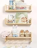 Mazjoaru Wandregal Kinderzimmer 3er Set Holz 40cm Bücherregal Kinder...