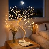 ChaneeHann LED Birkenbaum mit Lichter,108 LEDs Deko Lichterbaum...