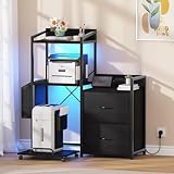 GarveeMore Aktenschrank Mit 2 Schubladen Passend Für Letter Und A4...