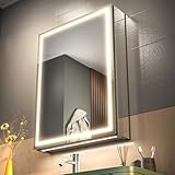 GANPE LED Beleuchtetes Badezimmer Medizin Spiegel Schrank, Defog,...