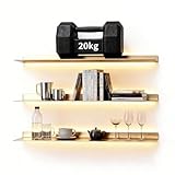 BVCL LED schwimmende Regale，hängendes Regal mit integrierter...