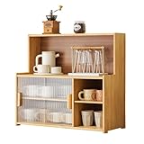 Küchenregal aus Holz, Mini-Speisekammer, Sideboard, Schrank mit...