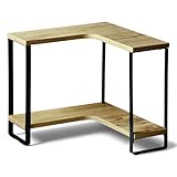 LS-LebenStil Küchenregal Eckregal Holz 30x30cm - Stehendes...