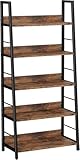 IRONCK Bücherregal, Standregal 5 Ebenen, Leiterregal Industriestil,...