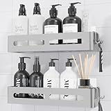 Kitsure Duschregal ohne Bohren - 2er-Pack, Modernes, Rostfreies...