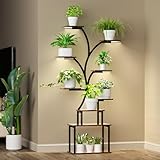 Dikumi Pflanzenständer Indoor mit wachsen Lichter - 9tiered Metall...