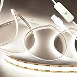 WNSNOU USB 5V LED-Lichtleiste Warmweiß 6000K 1M, TV-Beleuchtung mit...