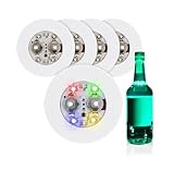 Selbstklebendes Flaschenlicht 5er Set je 6 cm - bunt mit Farbwechsel -...